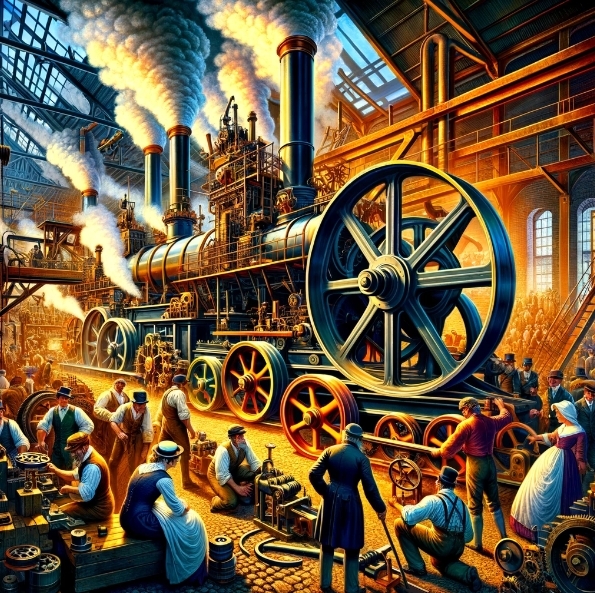 蒸気機関の発明と産業革命