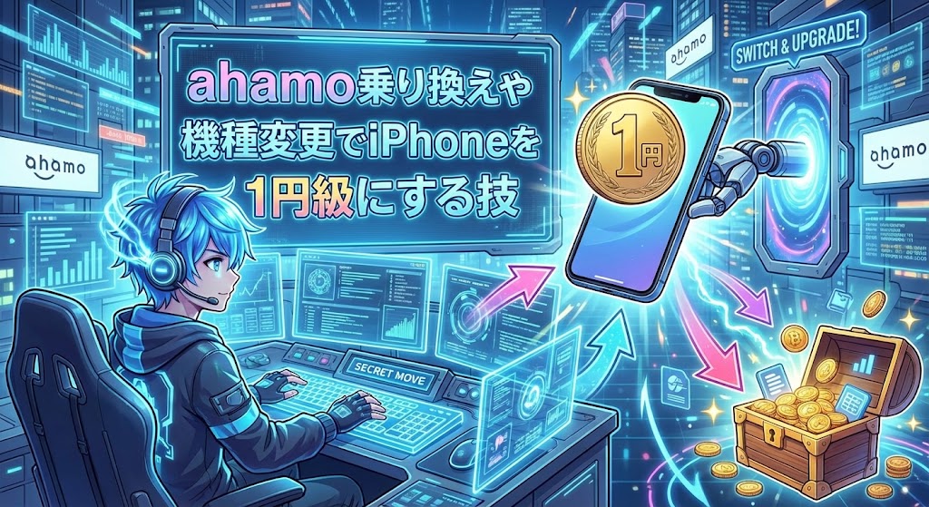 ahamo乗り換えや機種変更でiPhoneを1円級にする技