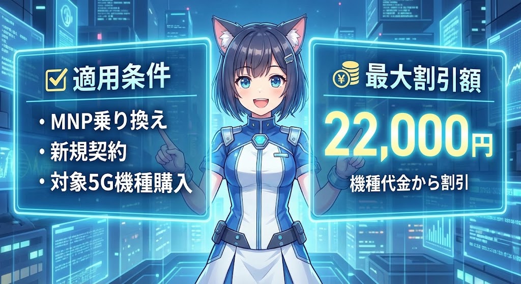 5G WELCOME割の適用条件と最大割引額